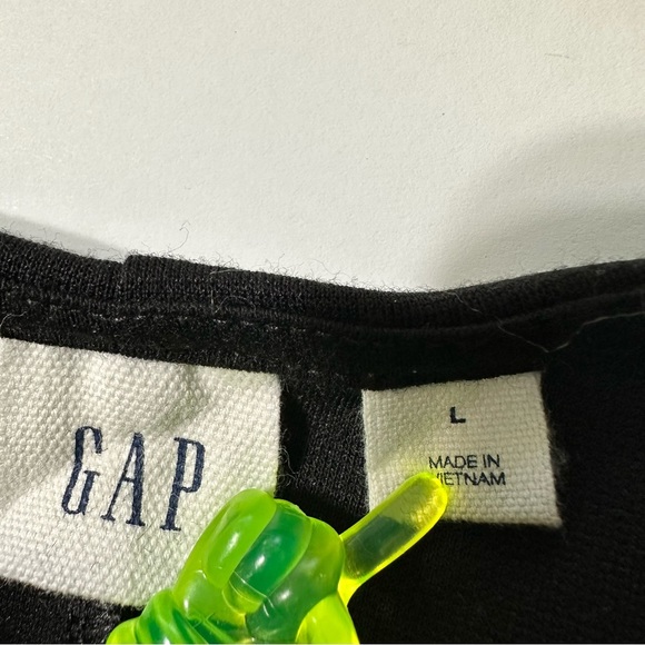 GAP Simplistic Black Shift Dress Short Sleeves Round Neck Size Large - Picture 5 of 7